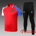 Airman Polo de foot 20 21 rouge Manchon bicolore C501#