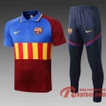 Barcelone Polo de foot 20 21 bleu - rouge - Jaune C515#