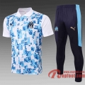 Olympique Marseille Polo de foot 20 21 Blanc C522#