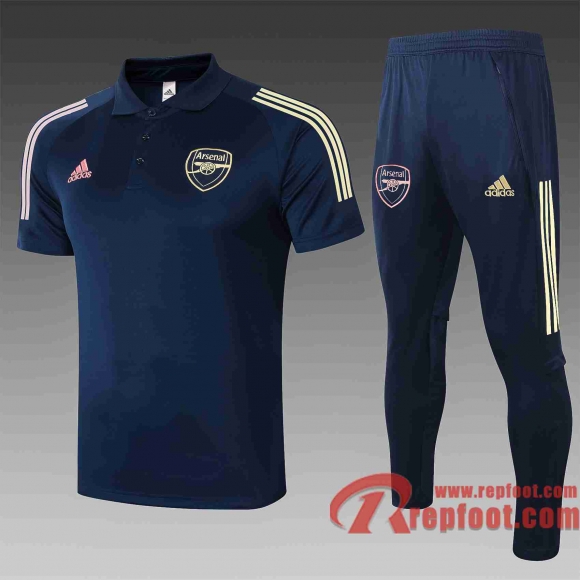 Arsenal polo de foot Bleu foncé C524 20 21