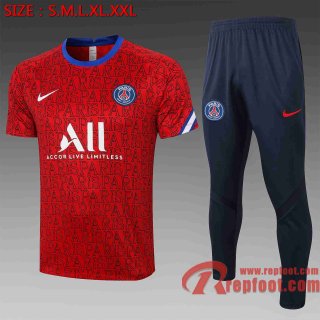 PSG Paris T-shirt Rouge C536e 20 21