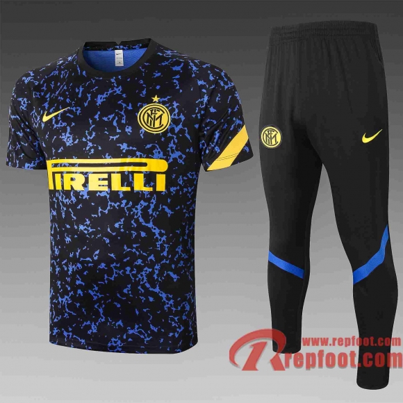 Inter Milan Polo foot Tampographie bleu foncé 20 21 C539