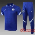 Chelsea Polo foot Bleu foncé 20 21 C551