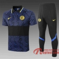 Inter Milan Polo foot Tampographie bleu foncé 20 21 C552