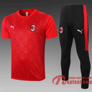 AC Milan Polo foot Tampographie rouge 20 21 C574