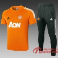 Manchester United polo foot Orange 20 21 C588