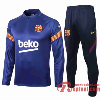 Barcelone Survetement Foot Enfant 20 21 Bleu clair