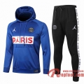 PSG Paris Survetement Foot Sweat a Capuche Enfant - Veste bleu 20 21 rouge et blanc Paris