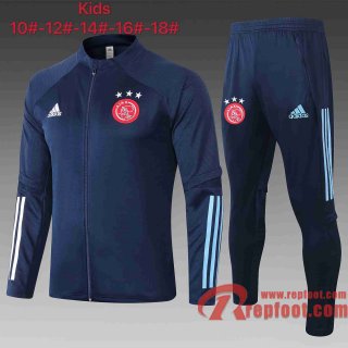 Ajax Survetement Foot Enfant - Veste Bleu foncé 20 21 E464