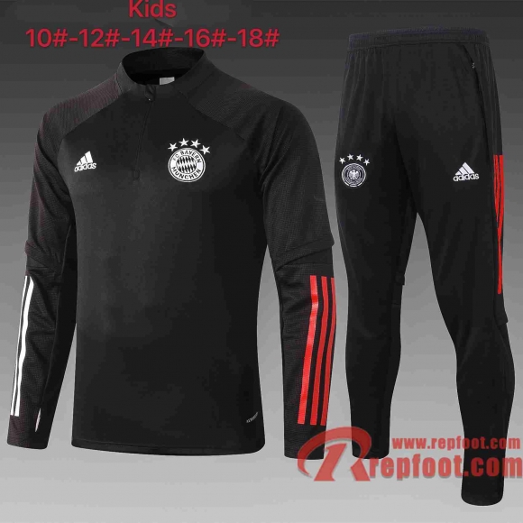 Bayern Munich Survetement Foot Enfant noir 20 21 E465