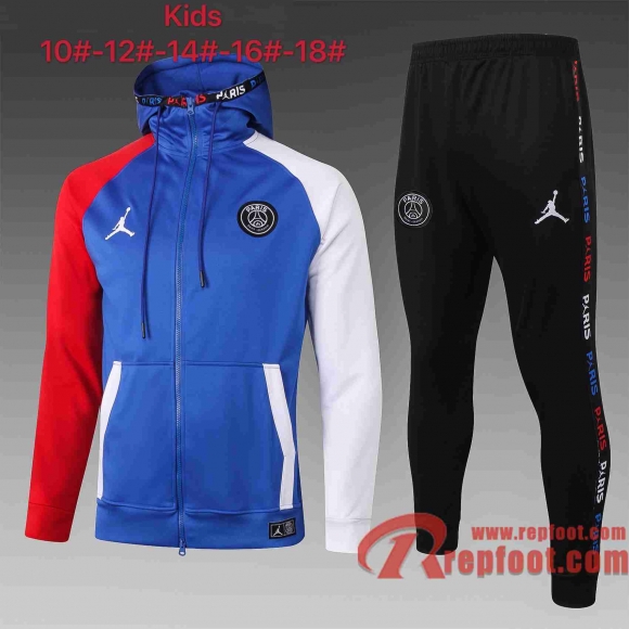 Airman Survetement Foot Enfant - Veste Sweat a Capuche bleu 20 21 E471