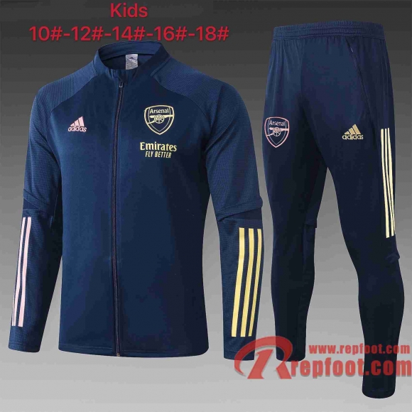 Arsenal Survetement Foot Enfant - Veste Bleu foncé 20 21 E480