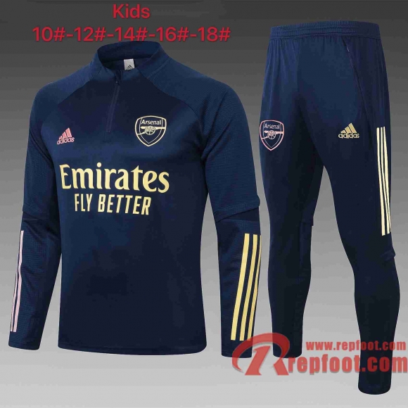 Arsenal Survetement Foot Enfant Bleu foncé 20 21 E481