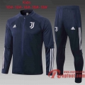 Juventus Survetement Foot Enfant - Veste Bleu foncé 20 21 E487