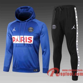 PSG Paris Survetement Foot Sweat a Capuche - Veste bleu 20 21 rouge et blanc Paris