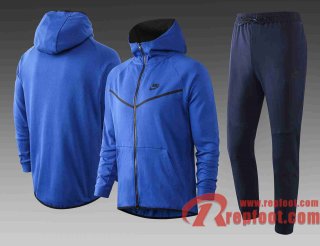 Sport Survetement Foot Sport Sweat a Capuche - Veste bleu 20 21