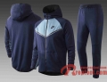 Sport Survetement Foot Sport Sweat a Capuche - Veste Marine 20 21-3