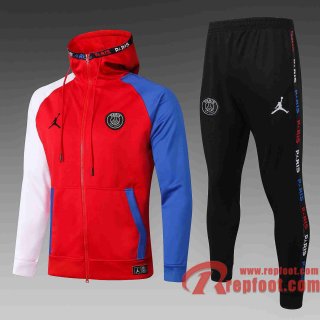 Airman Veste foot - Sweat a Capuche rouge 20 21 F274