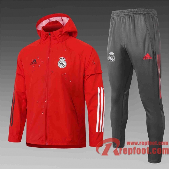 Real Madrid Coupe Vent rouge 20 21 G075