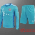 Bayern Munich Maillots foot Gardiens de but Manche Longue blue 20 21