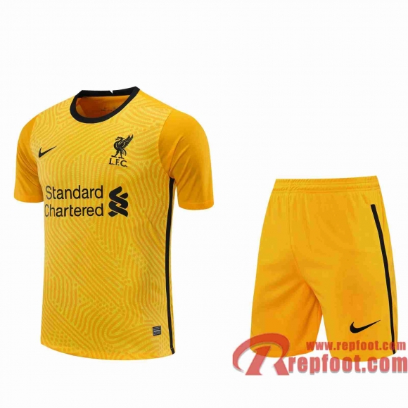 Liverpool Maillots foot Gardiens de but yellow 20 21