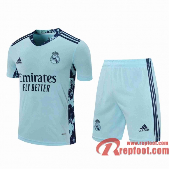 Real Madrid Maillots foot Gardiens de but Light blue 20 21  Real Madrid Maillots foot Gardiens de but Light blue 20 21