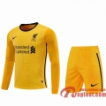 Liverpool Maillots foot Gardiens de but Manche Longue yellow 20 21