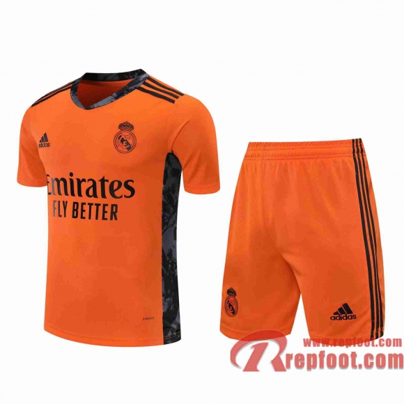 Real Madrid Maillots foot Gardiens de but Orange 20 21