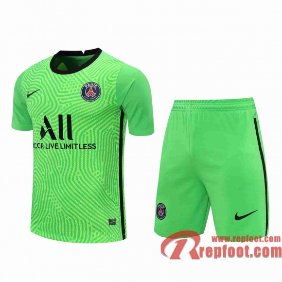 Paris PSG Maillots foot Gardiens de but green 20 21