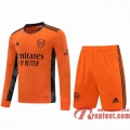 Arsenal Maillots foot Gardiens de but Manche Longue Orange 20 21