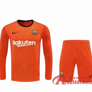 Barcelone Maillots foot Gardiens de but Orange 20 21