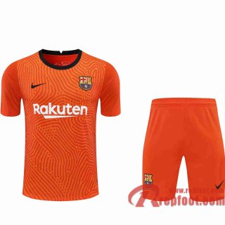 Barcelone Maillots foot Gardiens de but Orange 20 21