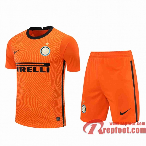 Inter Milan Maillots foot Gardiens de but Orange 20 21