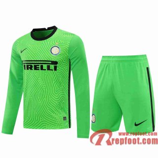 Inter Milan Maillots foot Gardiens de but Manche Longue green 20 21