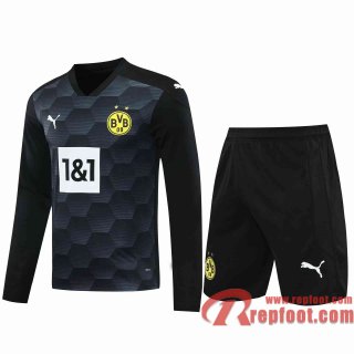 Dortmund BVB Maillots foot Gardiens de but Manche Longue black 20 21