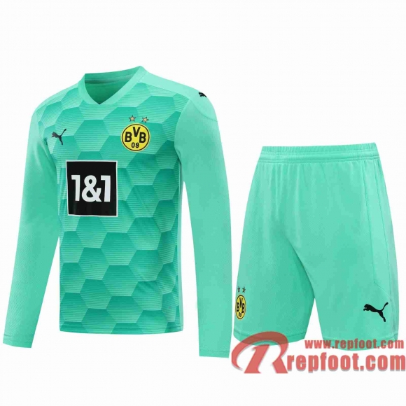 Dortmund BVB Maillots foot Gardiens de but Manche Longue blue-green 20 21 Dortmund BVB Maillots foot Gardiens de but Manche Longue blue-green 20 21