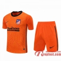 Atletico Madrid Maillots foot Gardiens de but Orange 20 21