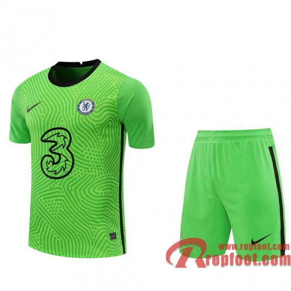 Chelsea Maillots foot Gardiens de but green 20 21