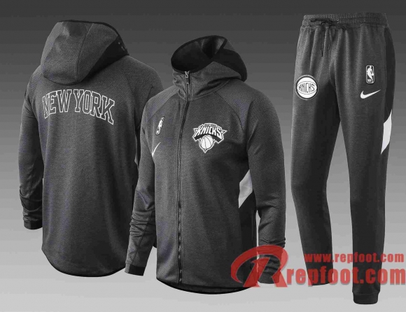 Knicks Survetement Foot Knicks Sweat a Capuche - Veste gris 20 21