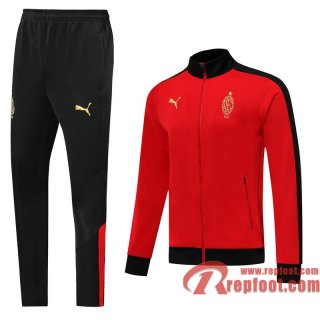 AC Milan Veste foot rouge noir - Classique du siecle 20 21 J08