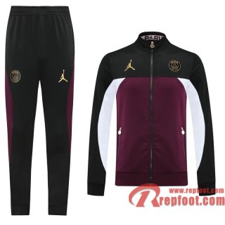 PSG Paris Veste foot Jordan Noir/marron - Entrainement 20 21 J113