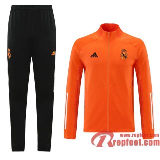 Real Madrid Veste foot Orange - Entrainement 20 21 J118