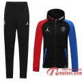 PSG Paris Veste foot - Sweat a Capuche Jordan noir - 20 21 J121