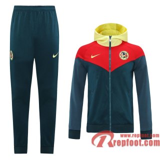 Club America Veste foot - Sweat a Capuche Vert foncE - 20 21 J127