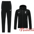 Liverpool Veste foot - Sweat a Capuche noir - 20 21 J130