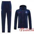 PSG Paris Veste foot - Sweat a Capuche Bleu foncE - 20 21 J139