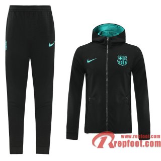 Barcelone Veste foot - Sweat a Capuche noir - 20 21 J140