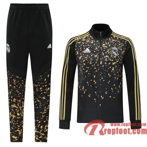 Real Madrid Veste foot Taches noires/jaunes - Edition spEciale 20 21 J15