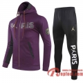 PSG Paris Veste foot - Sweat a Capuche Jordan Bordeaux - 20 21 J160