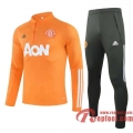 Manchester United Veste foot Orange 20 21 J168